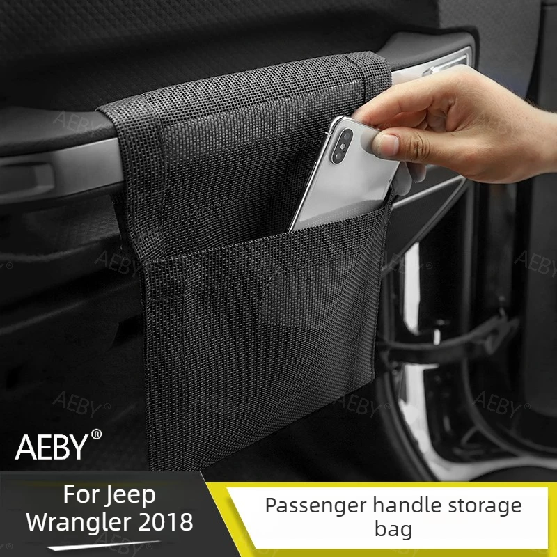 For Jeep Wrangler 2018 Passenger Grabber Storage Bag Oxford Fabric Storage Bag,handle storage bag,co-pilot,accessories