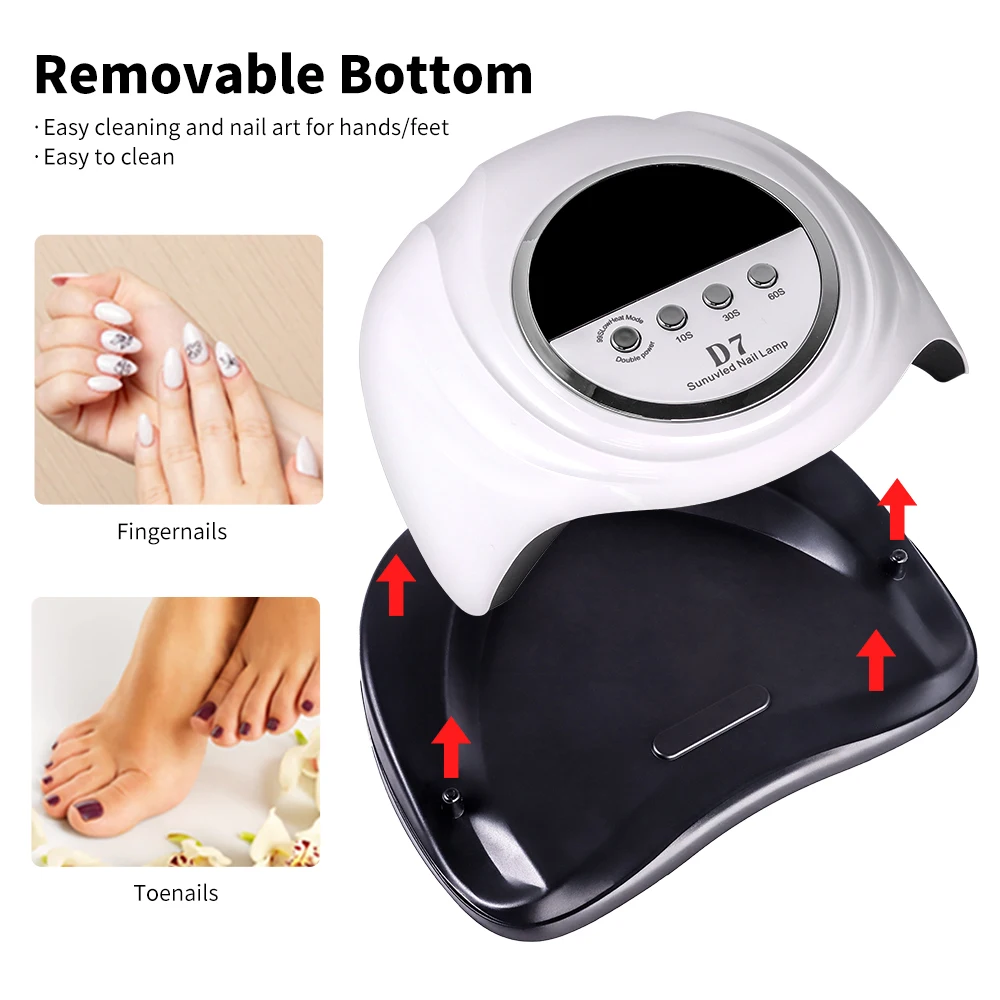 LIMEGIRL 66LEDS Nagellamp Met Smart LCD-scherm Smart Timer voor UV Gel Nagellak Snelle uitharding Droger Manicure Thuis Salon Gereedschap