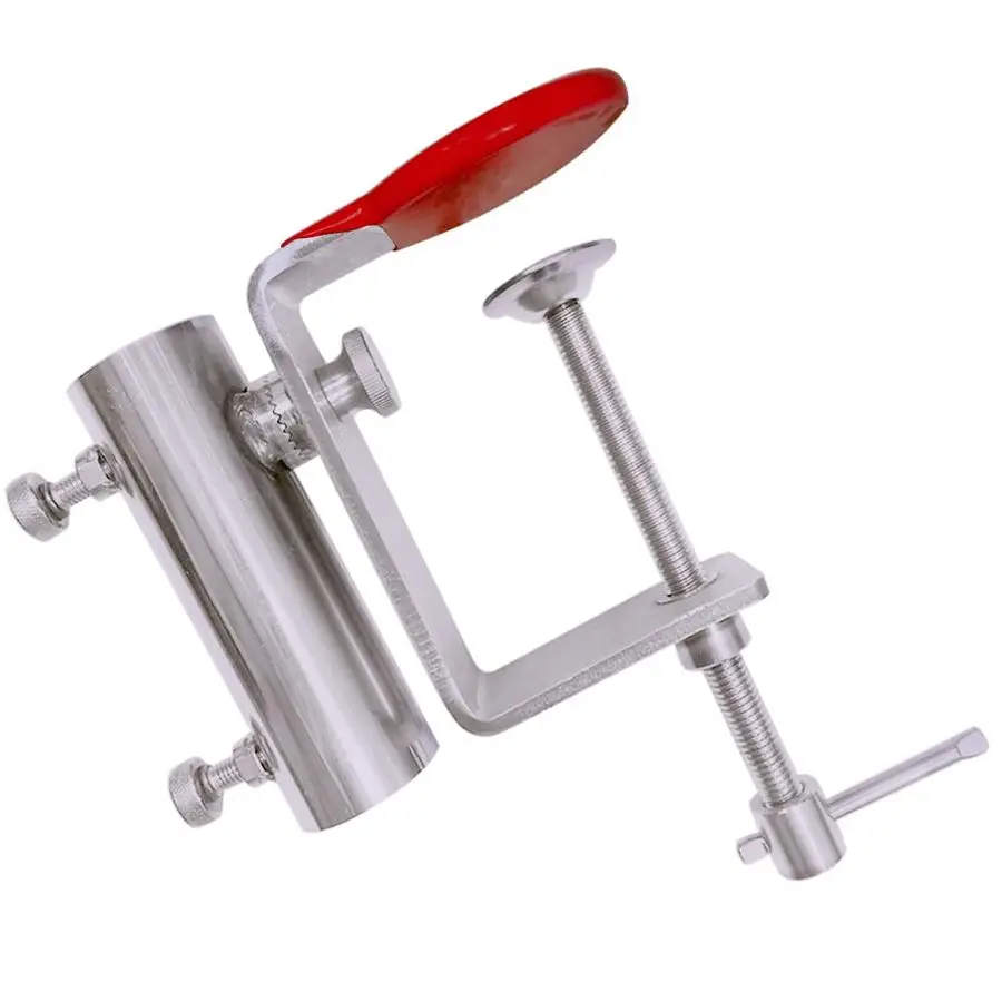 

Держатель для зонта из нержавеющей стали, крепится к перилам террасы, стулу, балкону, скамейке, двору, задней двери автомобиля.