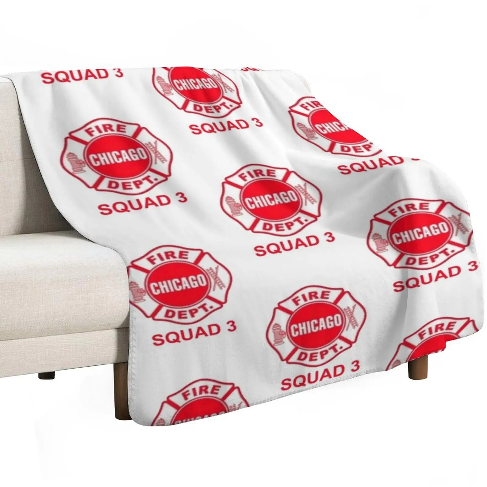 Chicago Fire Squad 3 Throw Blanket Thins Picnic Furrys Winter beds Soft Plush Plaid blankets ands Blankets