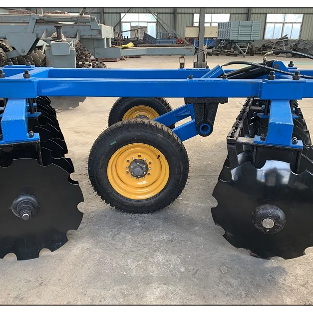 

【Hot】Farm Hot Sale 90hp Tractor Mounted Drag Type Offset Drag Type Rome Offset Heavy Offset Disk Plough Harrow Disc Plow