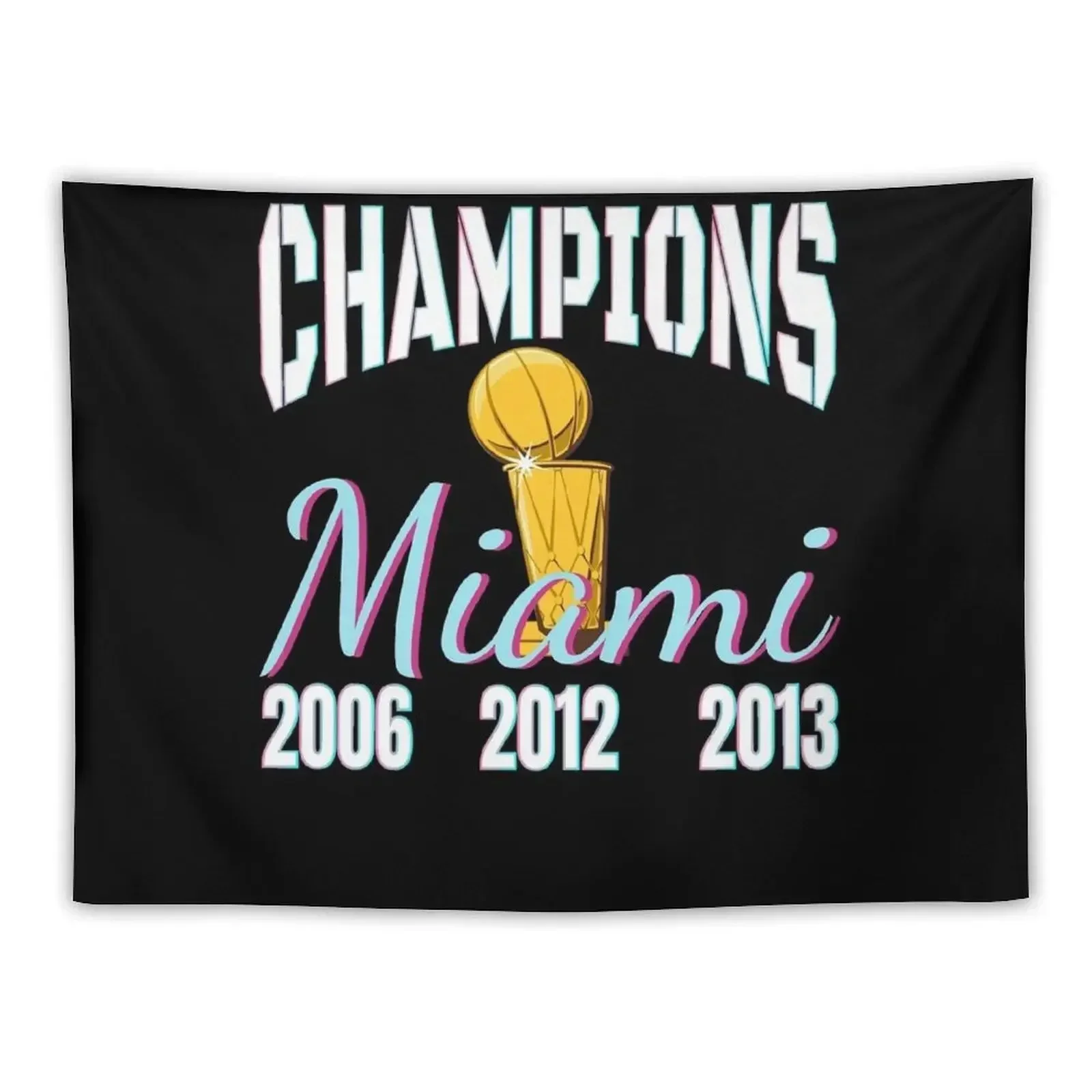 Miami Champions Championship Trophy Tapestry Room Ornaments Decoration For Home Aesthetic Decoration Tapestry