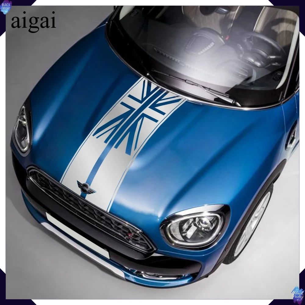 Car Hood Stickers Cover Union Jack Tuning Decor Decal for Mini Cooper S F54 F55 F56 F60 R53 R55 R56 R60 R61 Clubman Countryman