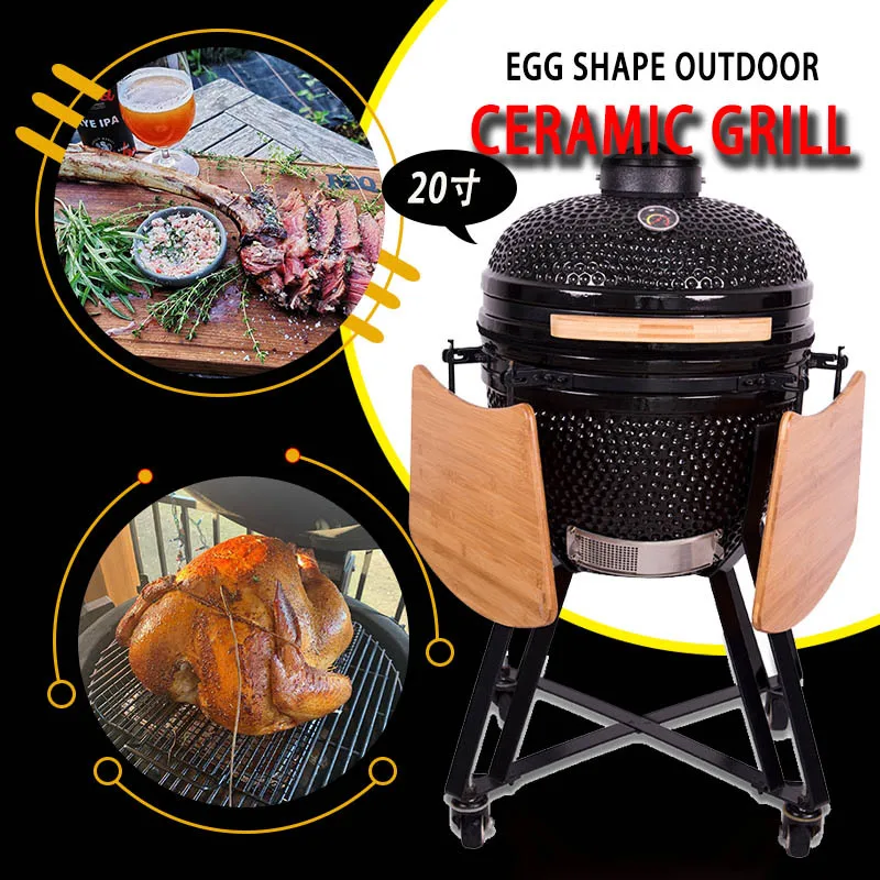 20-Inch ceramic barbecue grill, special smoked grill, European and American upper class gathering BBQKAMADOGRILL