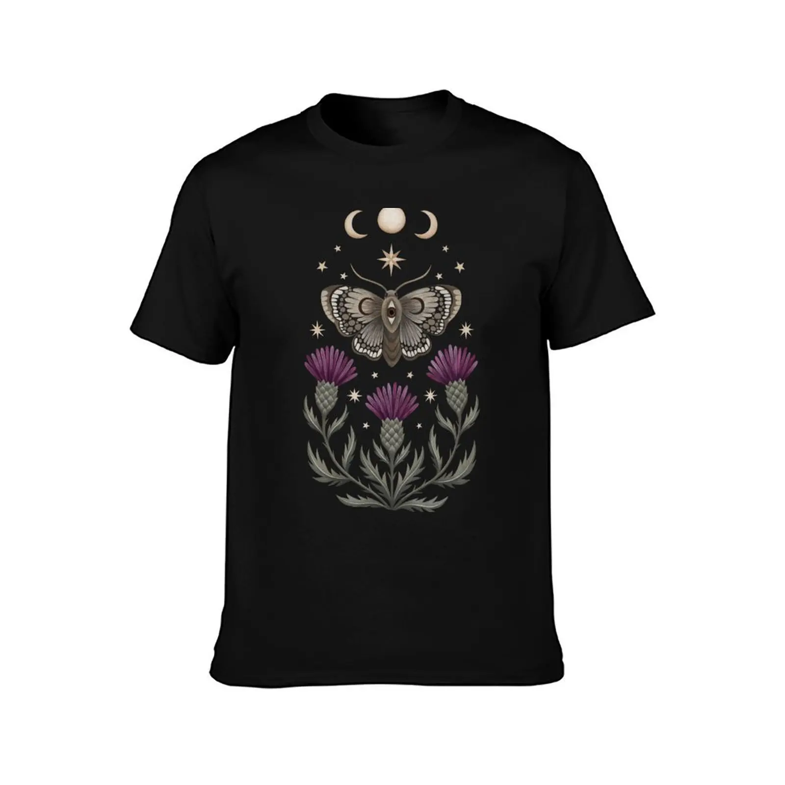 Thistle and moth T-Shirt shirts graphic tee cheap stuff men graphic t shirts