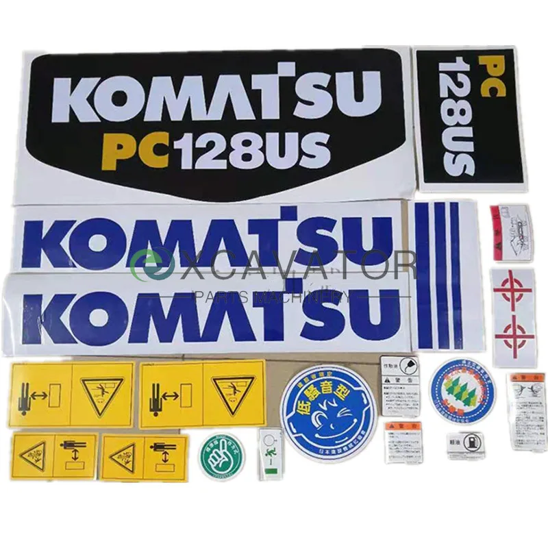 

Наклейка на детали экскаватора для Komatsu 30/40/55/75/128/228/338-2 MR US UU, полный пакет стандартных деталей автомобиля