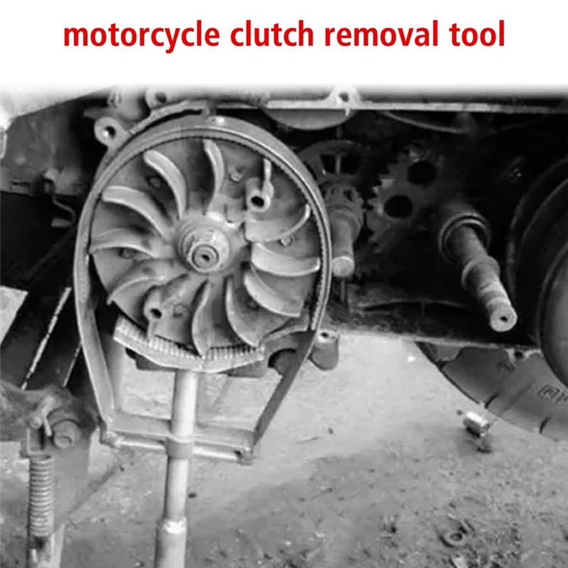 Fixed Card Wrench Holding Tool Motorcycle Belt Disk Flywheel Disassembly Repair Tool Magnetic Motor Pulley Plate