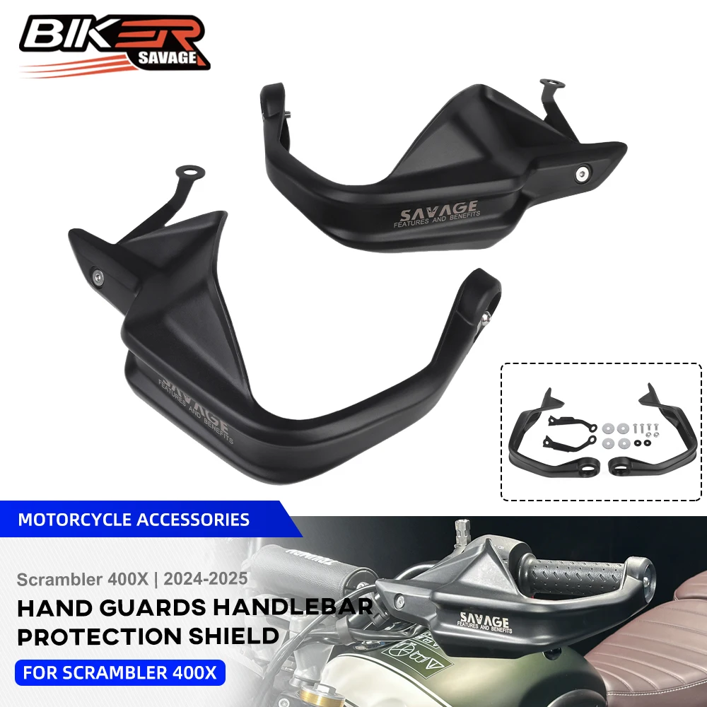 

400X 2025 Handlebar Handguard For Scrambler 400X 2024 Motorcycle Accessories Hand Guard Wind Deflector Handle Lever Protector