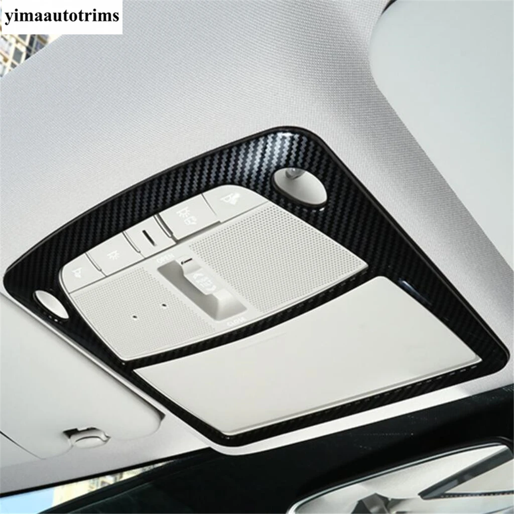 

Front Rear Roof Reading Lights Lamps Decor Frame Cover Trim For Nissan X-trail T32 Rogue 2014 -2020 ABS Carbon Fiber Accessories