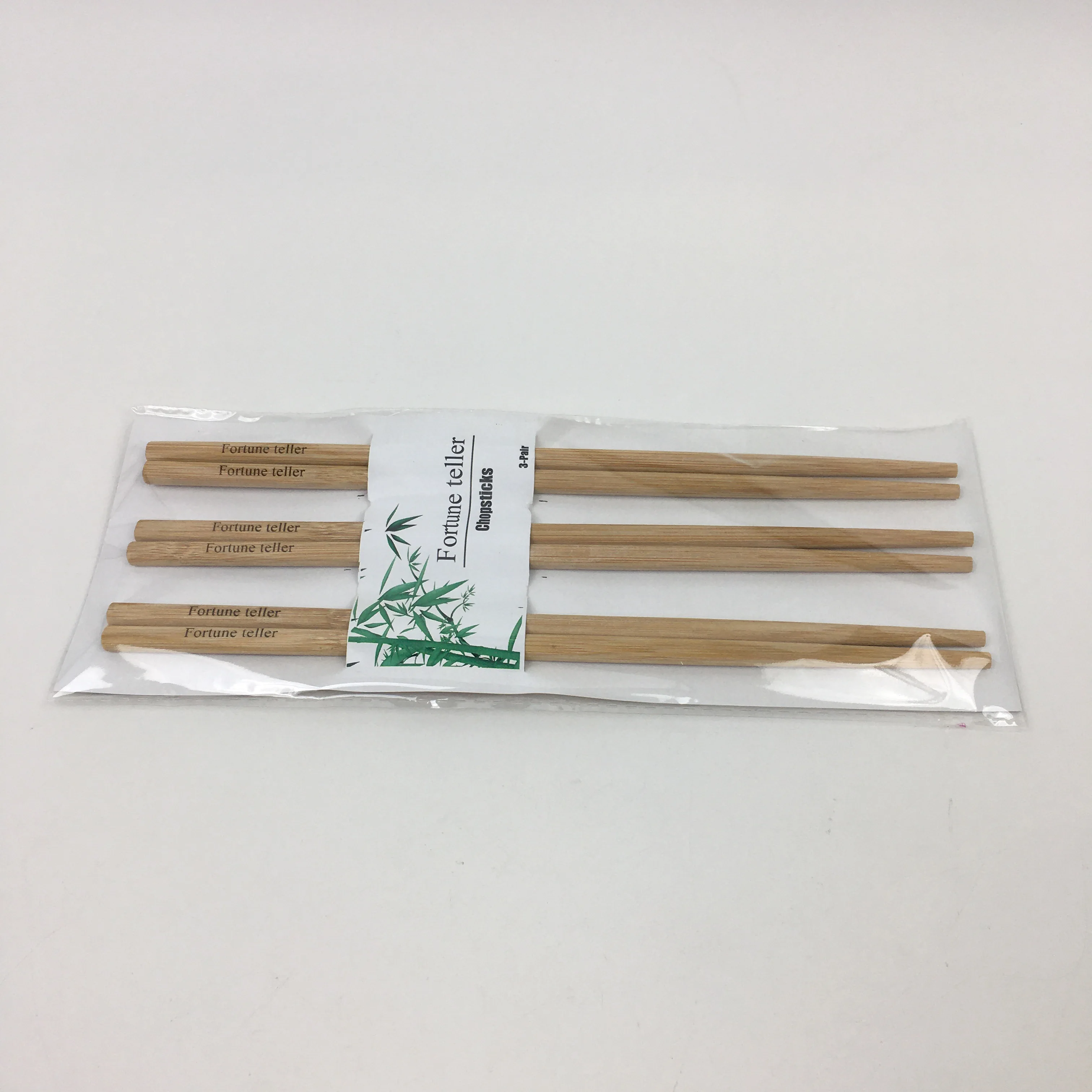 Fortune teller 3 Pairs of Bamboo Chopsticks Can Be Reused, Classic Healthy Natural Bamboo Chopsticks, 9.8 Inches / 25 cm