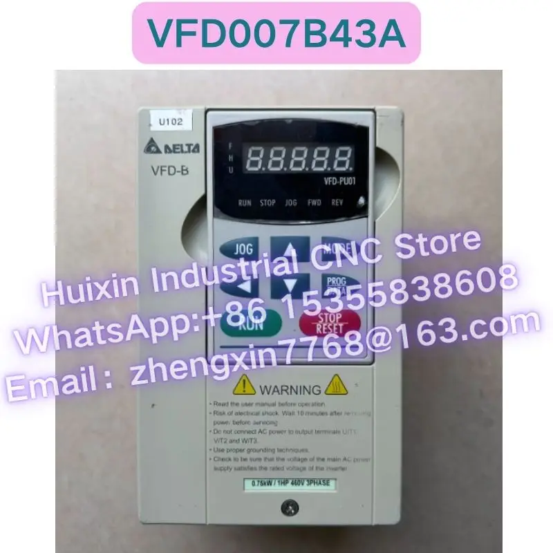 Used Frequency Converter VFD007B43A Normal Function Tested OK Fast delivery
