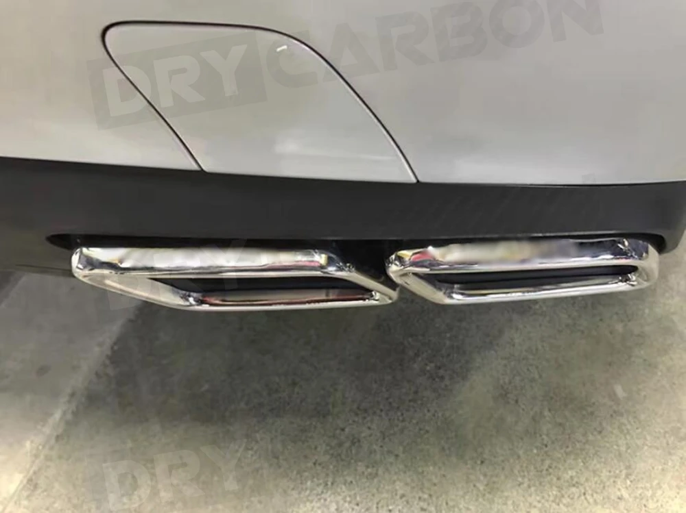 

For E Class PP Rear Bumper Lip Diffuser With Exhaust Tips for Mercedes Benz W213 Change to E63 AMG Look 2017-2019 Standard