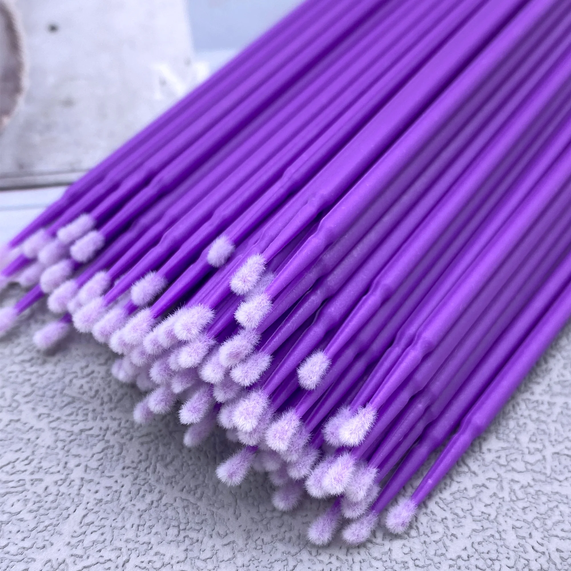 100pcs Micro Brush Lash Removing Swab Microbrush Mascara Wands Applicator Cotton Swab Eyelash Extension Makeup Brushes Tools