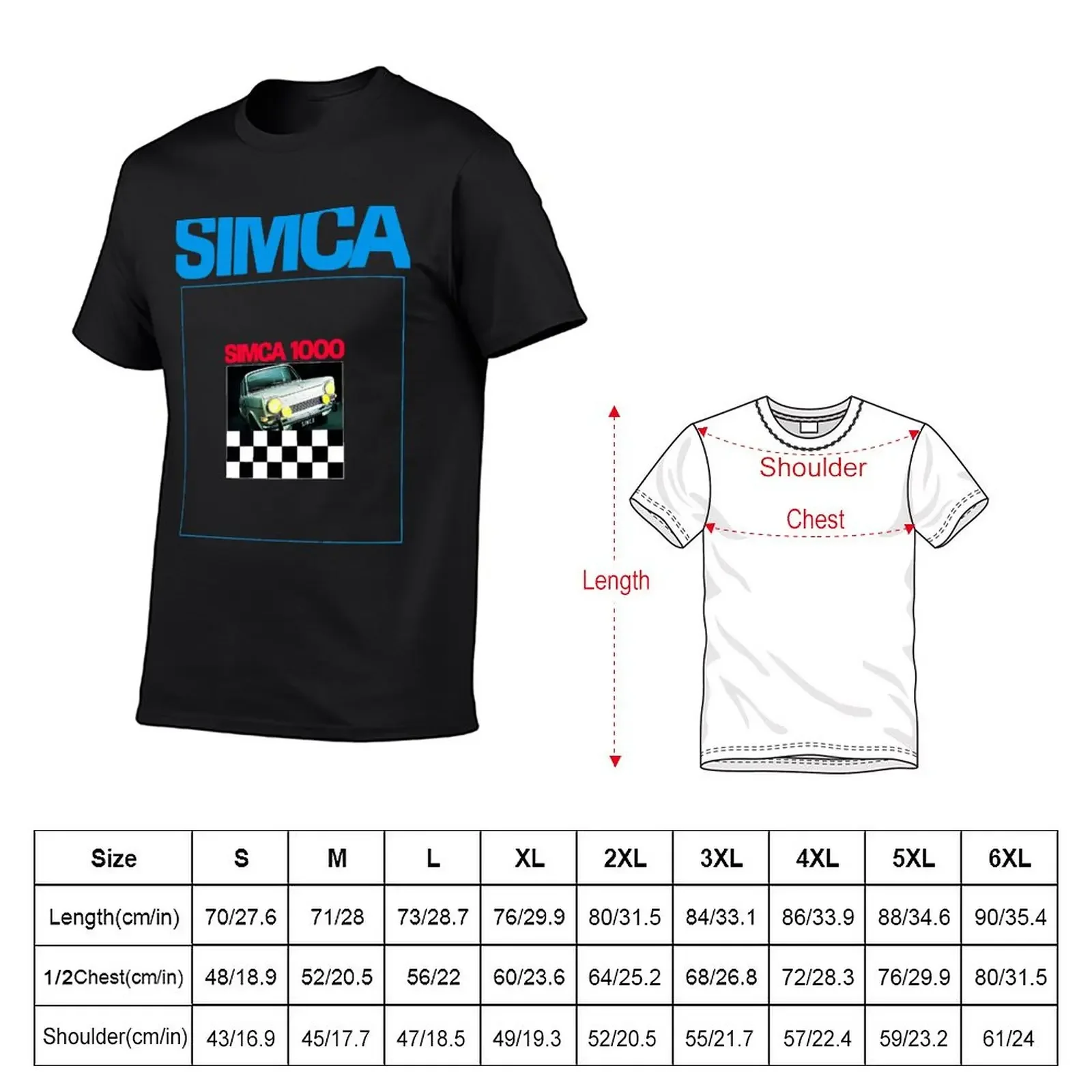 SIMCA 1000 - BROCHURE T-Shirt plain vintage mens graphic t-shirts hip hop