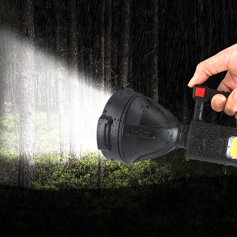 Waterproof High Power LED Flashlight USB Rechargeable Torch Camping Fishing and Searchlight