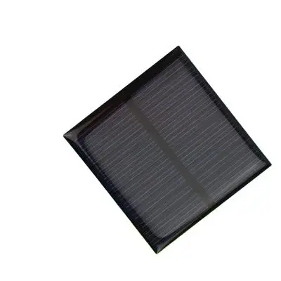 10 Buah Panel Surya 5V 90mA Epoksi 52Mm * 52Mm Panel Surya Poli Tahan Air Digunakan untuk Pengisi Daya Mainan Lampu Surya.