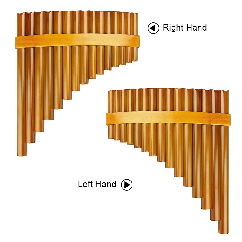 15 Pipes Pan Flute G Key Chinese Traditional Woodwind Musical Instrument Pan Pipes