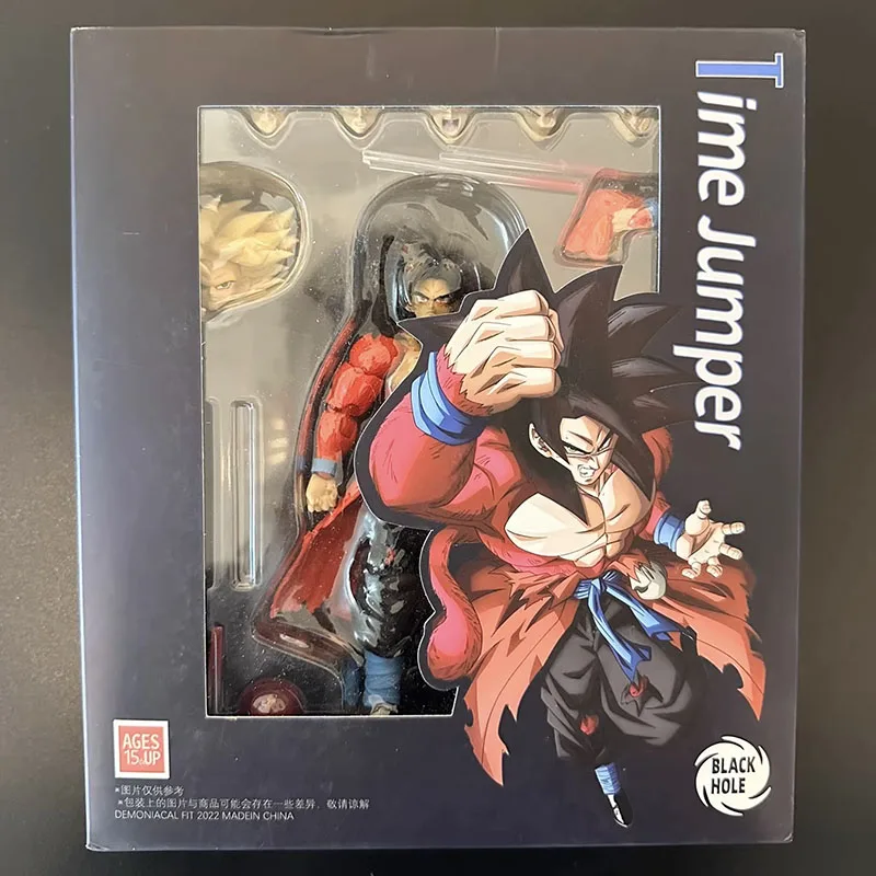 

Son Goku Action Figure Dragon Ball Z Time Jumper SHF Figuras DBZ Super Saiyan Model Manga Doll Ornaments Toys Anime Kids Gift