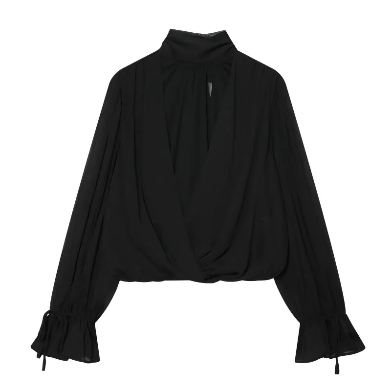 Women S 2026 New Perspective Classic Commuter Style Loose Long Sleeved Elegant Spring Blouses Chic Youth Street Travel Tops
