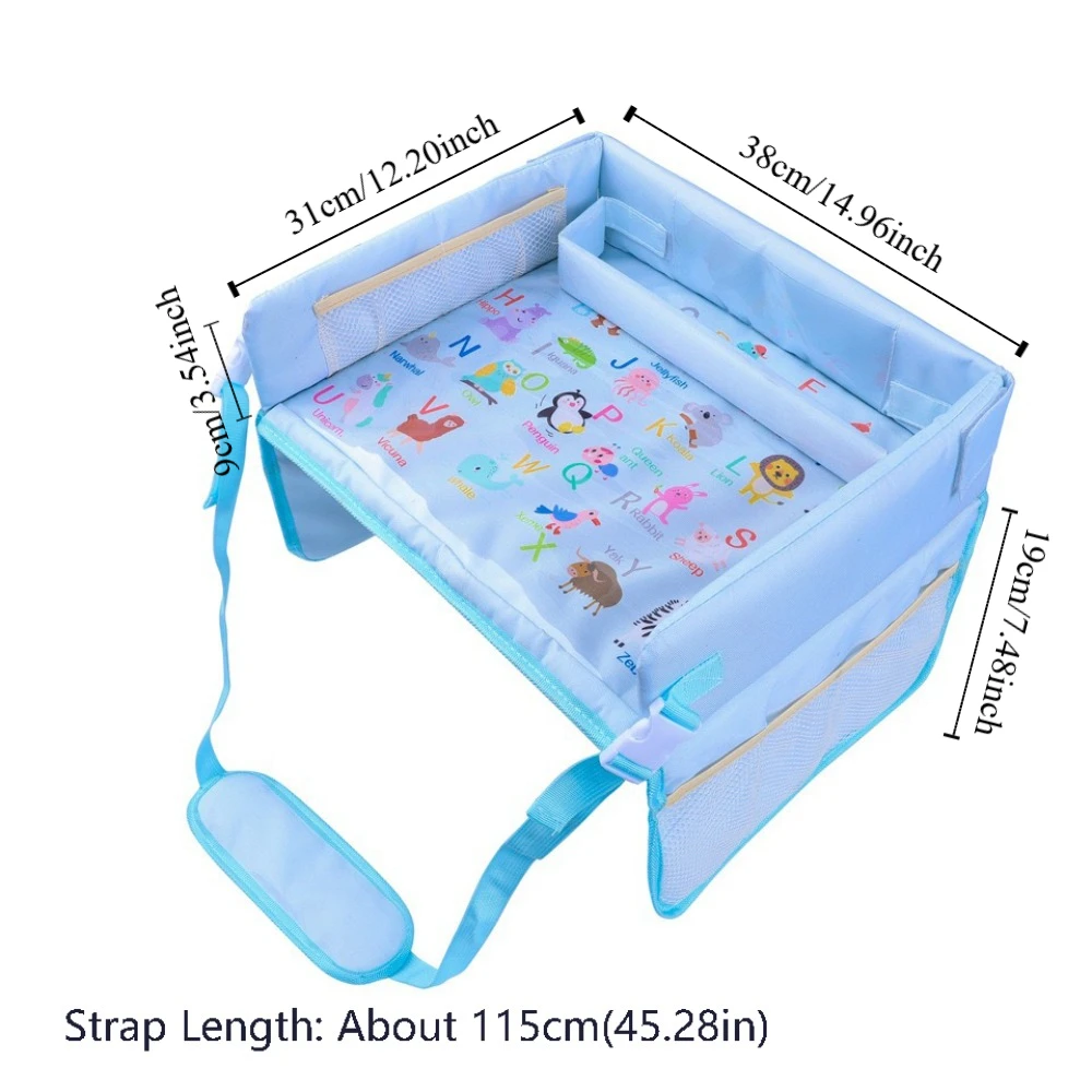 Universal Snack Tray Baby Car Seat Tray Dining Tray Ox Cloth Kids Toy Holder Desk PVC Car Tray Table Car Dining Plate