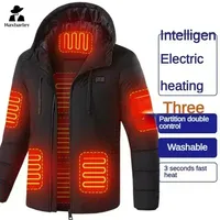 11 Zone Heating Jacket Vest Men Electric Heating Padded Jacket Usb Heating Clothes Outdoor Women Cold-proof Warm Ski Down Jacket