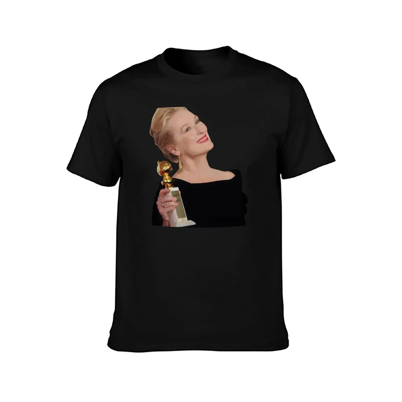 Meryl Streep: All The Awards T-Shirt Basic Solid Tee for Daily Use T-Shirt