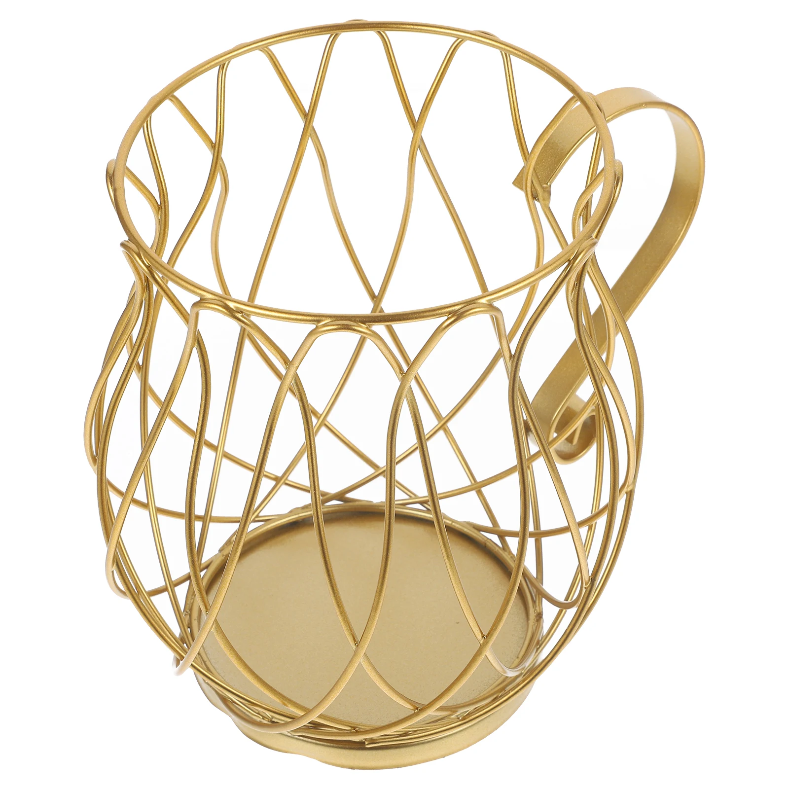 

Coffee Capsule Storage Stand Metal Wire Basket Utensils Holders Baskets Wrought Iron for
