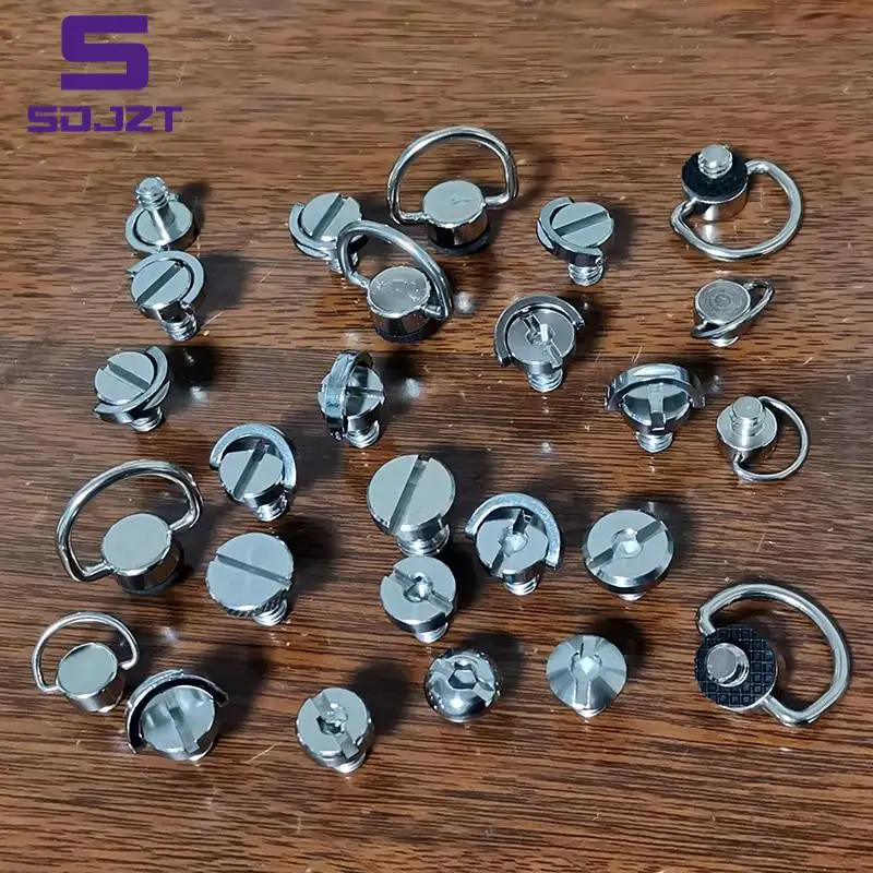 1/4 Inch D-ring Camera Mount Screw Quick Release Plate Adapter Screw For Tripod Monopod Ballhead Dslr Photo Photography Fixed