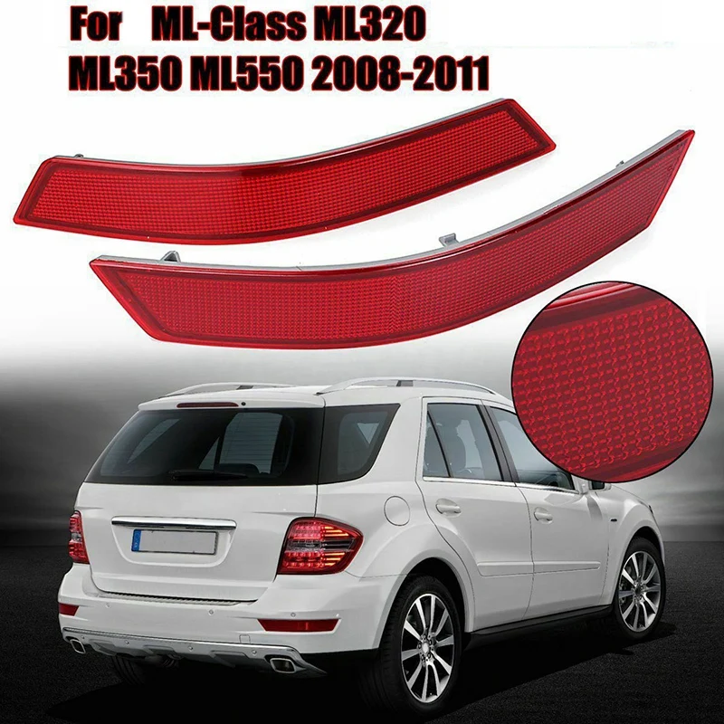 Lensa Reflektor Lampu Merah Bumper Belakang untuk Mercedes-benz ML-class W164 ML320 ML350 ML 5501648200374 1648201574