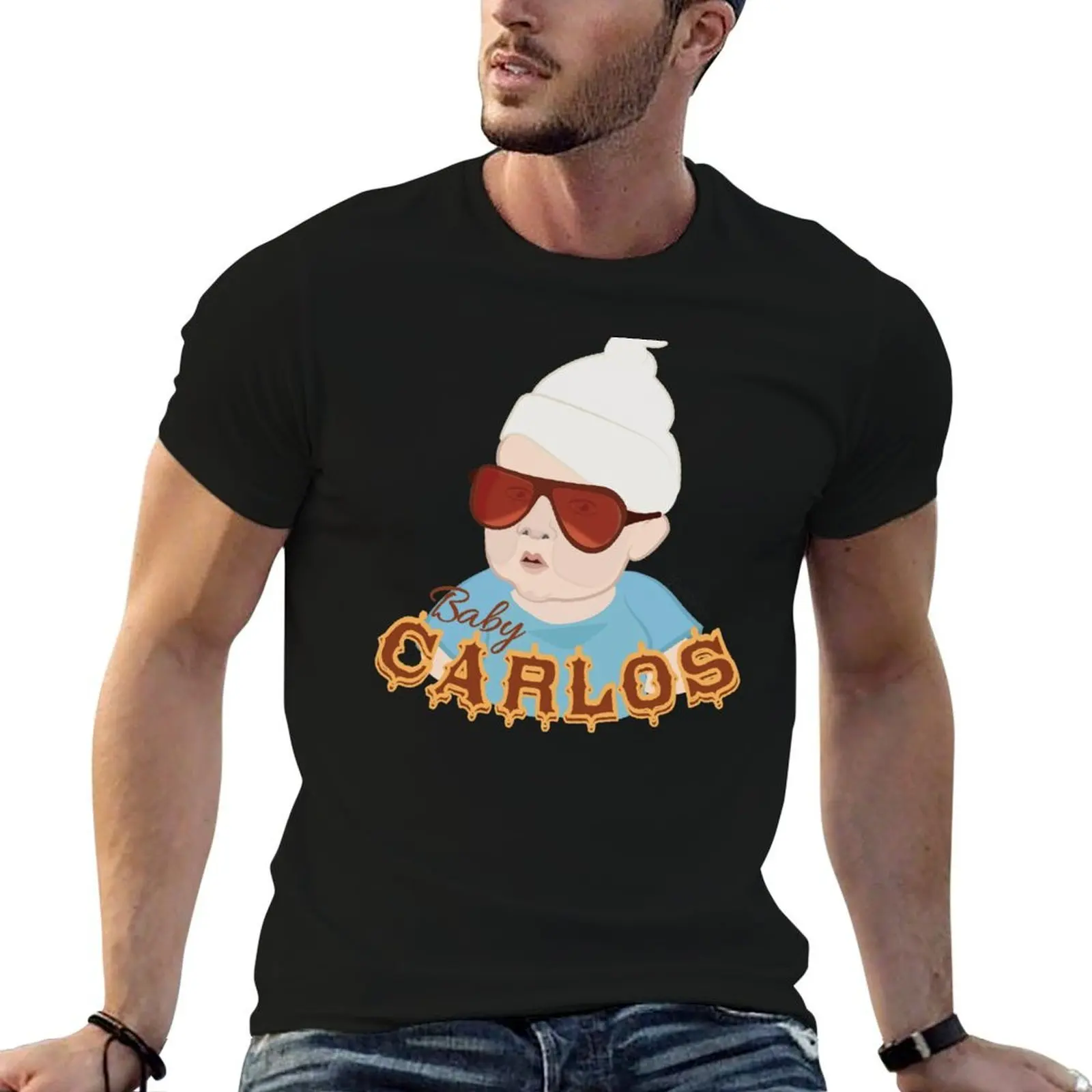 

When In Vegas Call Him Carlos T-Shirt t shirt man cotton funny t shirts dark humor T-Shirt