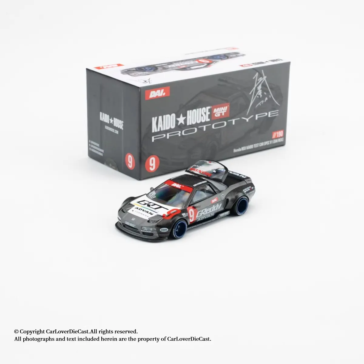 

Модель автомобиля Kaido House+MINIGT TSM 1:64 190 NSXV1 из литого металла