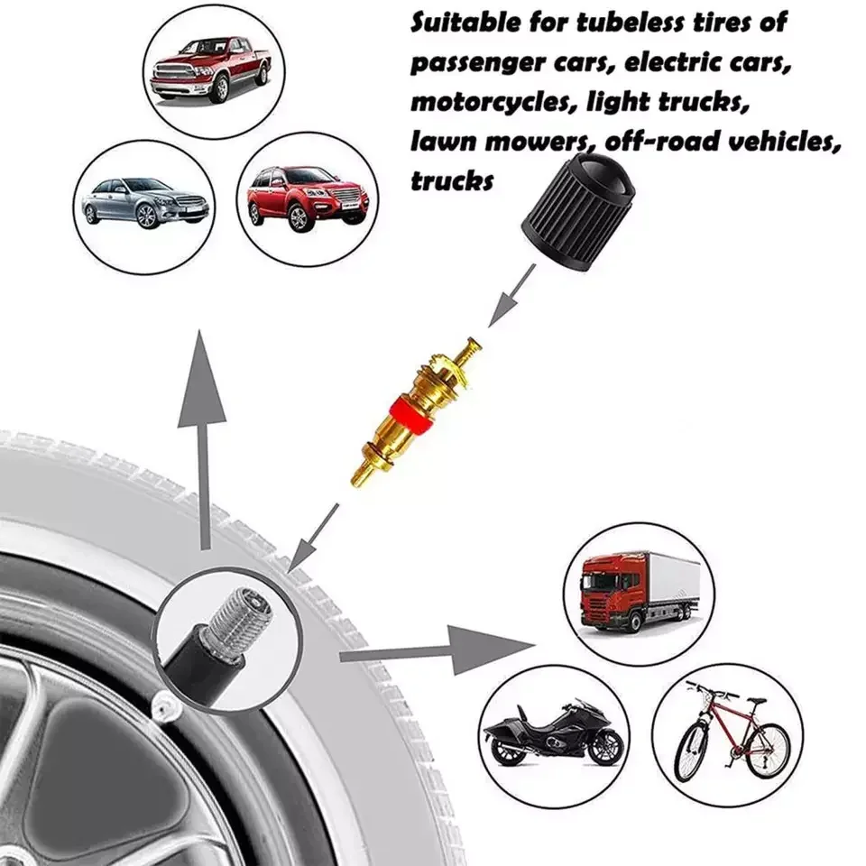 Car Motorcyle Bicycle Slotted Handle Tire Valve Stem Core Remover Screwdriver Tire Repair Install Tool Kit Auto Motorcycle image 5