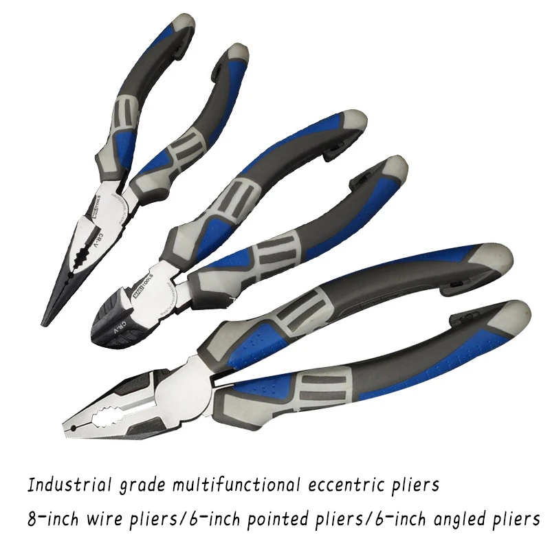 Professional Needle Nose Pliers Wire Cutters Wire Stripper Demolisher Pliers Electrician Hardware Hand Tools for Cutting