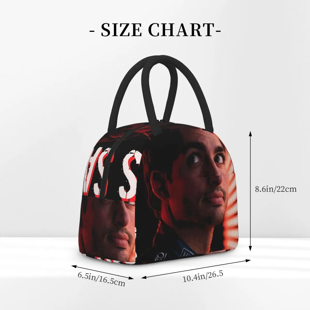 Carlos Sainz Jr F1 Signature Graphic - Dark Lunch Bags Insulated Bento Box Portable Lunch Tote Leakproof Picnic Bags Thermal Bag