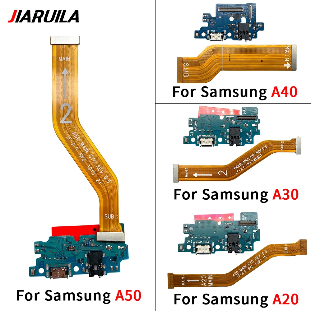 USB Charger Port Dock Connector Charging Board Flex Cable For Samsung A10 A20 A30 A40 A50 Main Board Motherboard Connector Flex