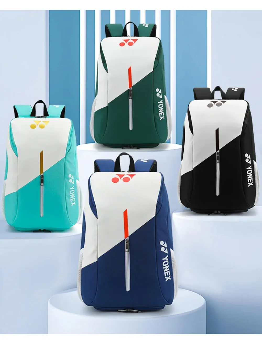 Yonex-Mochila de Badminton Design Ergonômico para Homens e Mulheres, Saco de Raquete de Tênis, 2-4 Raquetes, Compartimento de Sapatos, Alta Qualidade