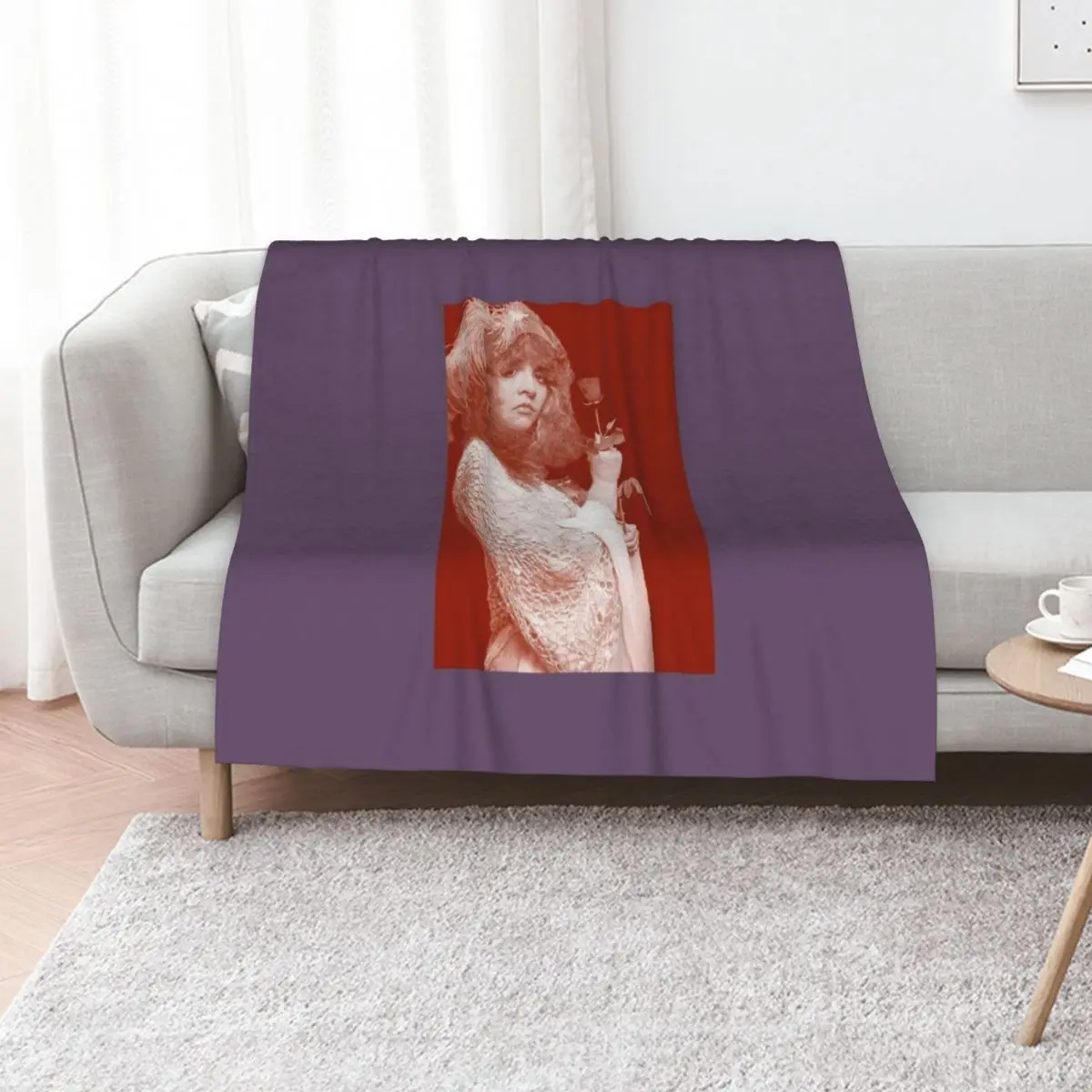 Stevie Nicks Red Throw Blanket Comforter Quilt Plush Giant Sofa Cute Plaid blankets and throws Blankets