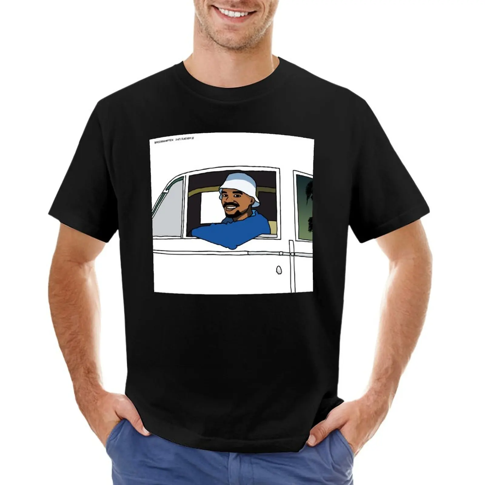 brockhampton saturation 2 cover but digital T-Shirt plus size tops vintage t shirts men clothing