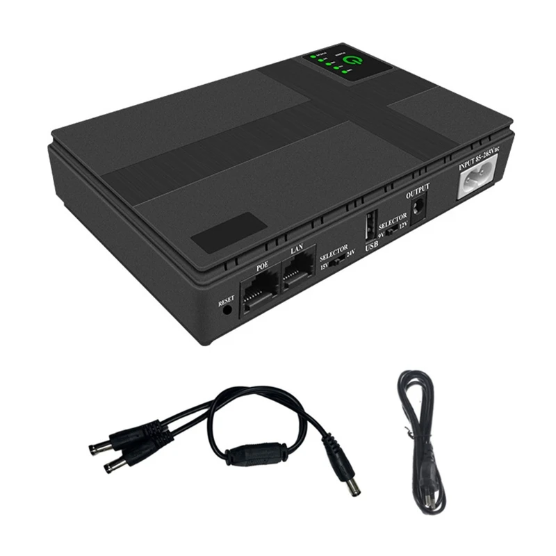 

UPS Battery Backup 8800mAh Lithium Battery, Universal 5V 9V 12V Battery Backup for LED Light Speaker WiFi Router