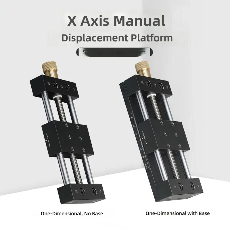 Aluminum Alloy Manual Displacement Table One Dimensional Two Dimensional Precision Slide XY Axis Tool for Laboratory