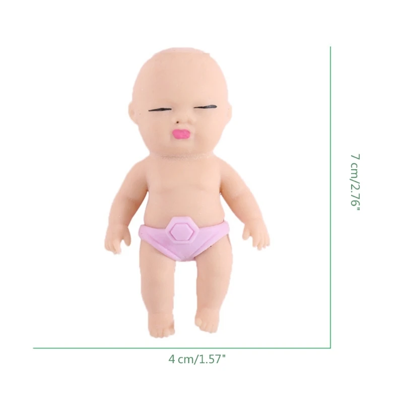 Stress Relief Toy for Adult Stretching TPR Baby Doll Toy Squeeze Fidgets Pinch Toy Children Festival Goodie Bag Fillers