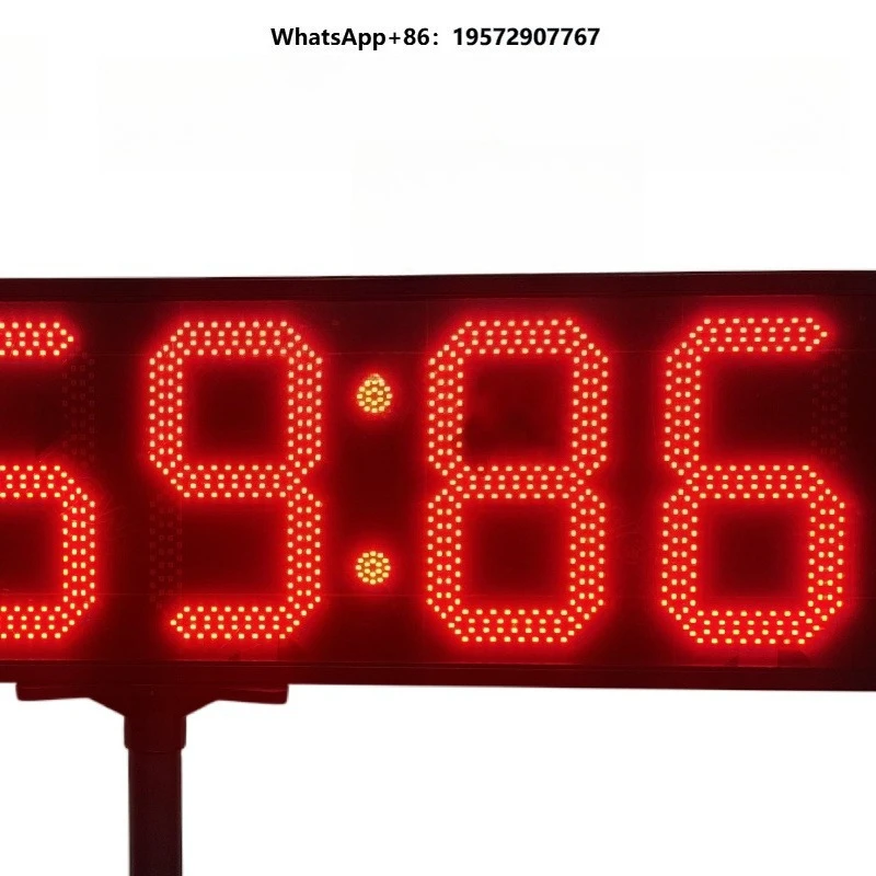 8-inch 6-digit Count Down Timer with Rechargeable Single-sided Display Timer Button Speed Cycle Sprint Timer Counter