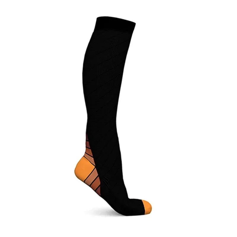 1/3/5/6 Men Women Compression Socks Soft Stockings Street Sports Spandex Elastic Pressure Compression Stockings Socks Solid