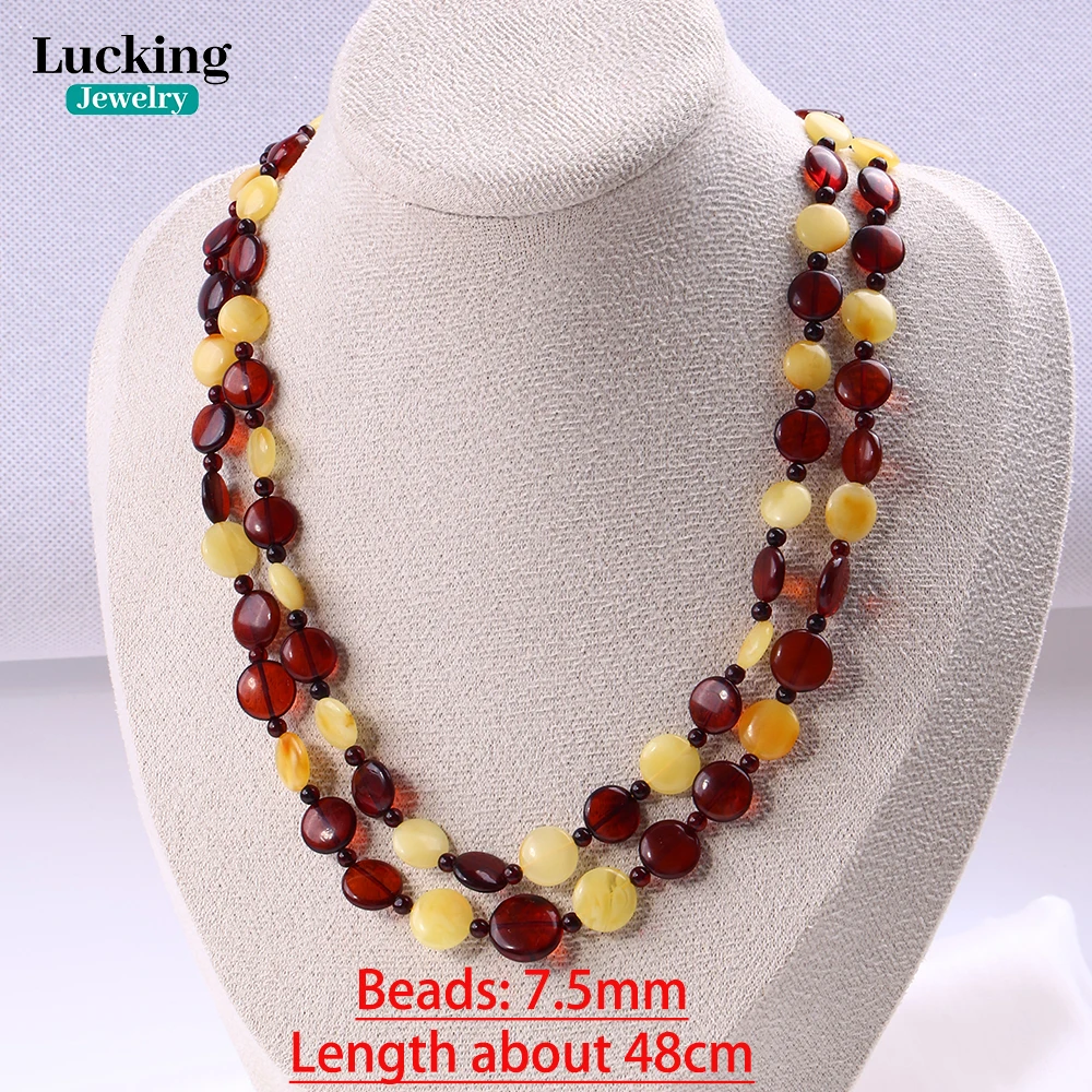 

Богемное ожерелье из натурального янтаря для ювелирных изделий в подарок или рукоделия ручной работы с исцеляющими кристаллами