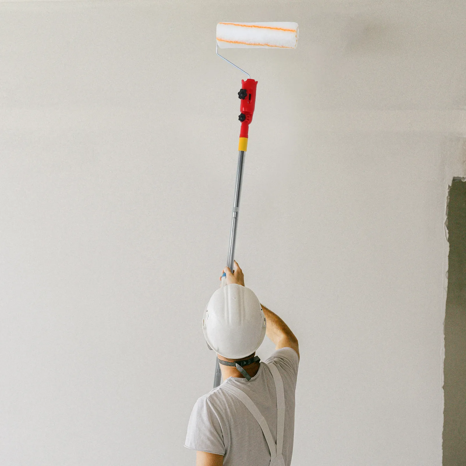 Paint Brush Extender Holder Multi Angle Adjustable Length Clamp Secure Grip Universal Joint for Ceiling Corner Painting