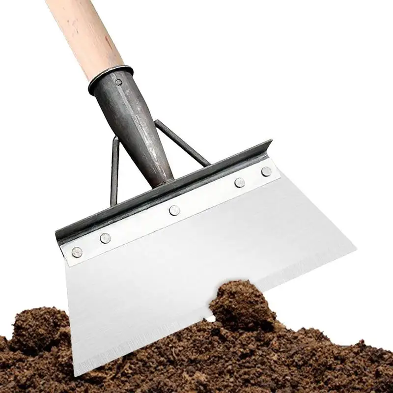 Pala de limpieza multifuncional, pala plana gruesa para deshierbe de suelo, jardín, patio, uso agrícola, novedad
