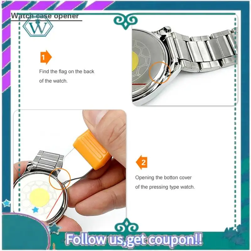 A09P Watch Repair Tool Kit Watch Repair Tool Watch Strap Remover Adjust Watch Battery