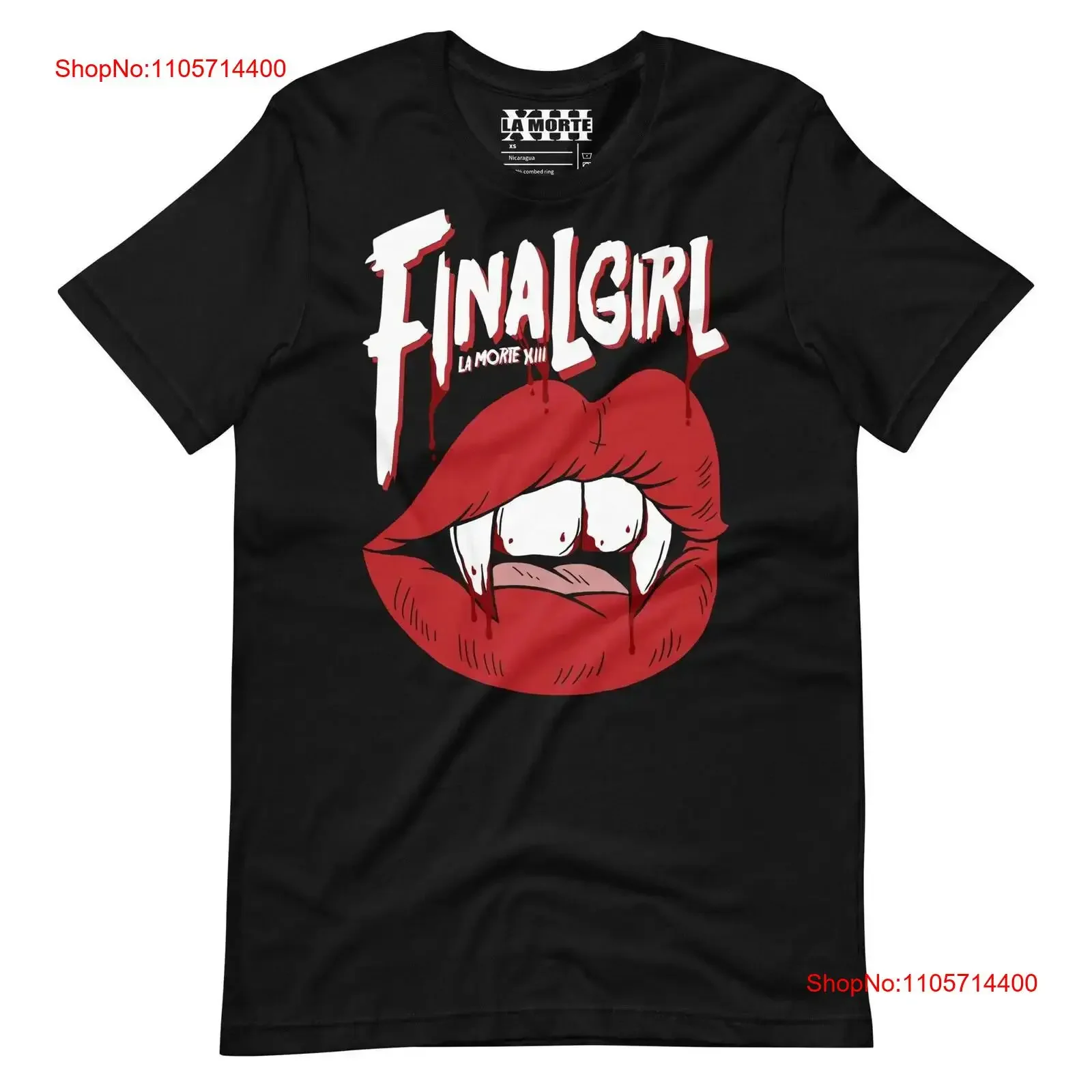 Final Girl Occult Fashion Goth Style Witchy Gender Neutral T Shirt Top Street Wear La Morte XIII vintage Washed Comfortable