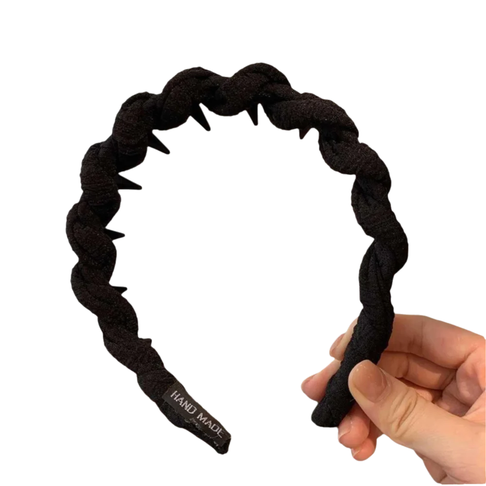 

Трендовая волнистая повязка для волос, элегантная противоскользящая повязка на голову, женские головные уборы