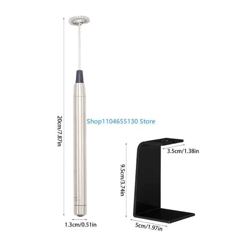 휴대용 전기 우유 믹서 금속 블렌더 커피 여행 전기 폼 메이커를위한 스탠드와 다목적 디자인